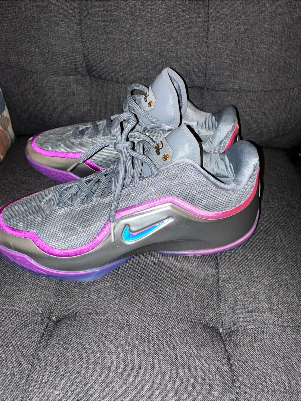 Nike Women’s Gray and Pink Athletic Sneakers